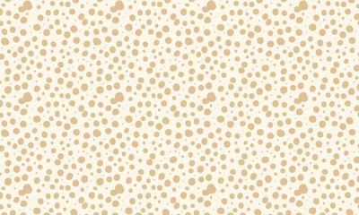 Playful Hand Drawn Polka Dot Seamless Pattern, Abstract Bubble and Pebble Texture Background