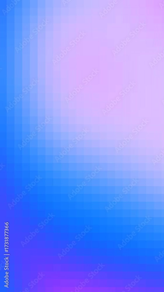 Canvas Prints glowing blue pink gradient vertical abstract background animation with mosaic texture