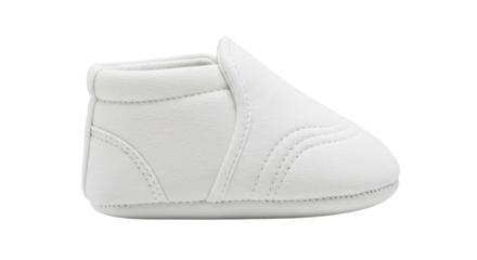 Isolated soft baby slipper for small children to keep little feet warm and protected