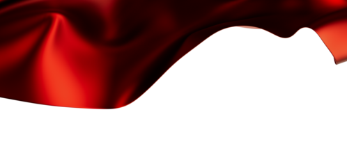 Luxurious red silk fabric flowing elegantly. Perfect for luxury, fashion, beauty, and elegant designs.