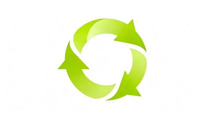 Green recycling symbol