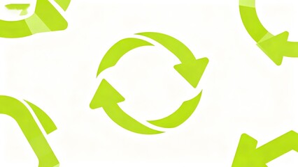 Recycling symbol pattern