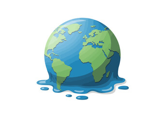 Melting Earth A Visual Representation of Climate Change.