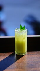 Passion fruit juice on a beautiful sunny morning