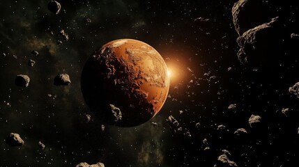 kosmos, background earth in space, space style, end of the world