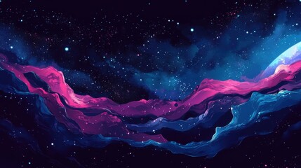 kosmos, background earth in space, space style, end of the world