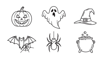 vector set of Halloween icon