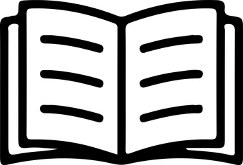 Open Book Icon – Education and Reading Symbol