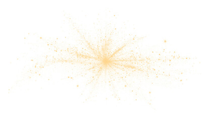 PNG of glowing dust particles forming a radiant star cluster, perfect for cosmic, magical, or festive designs with transparent background