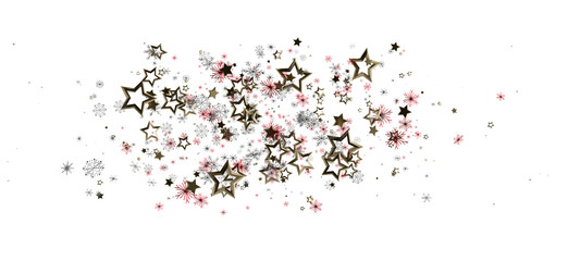 Sparkling stars burst on a white backdrop, perfect for celebrations, holidays, and joyous events. This festive design adds a touch of elegance a