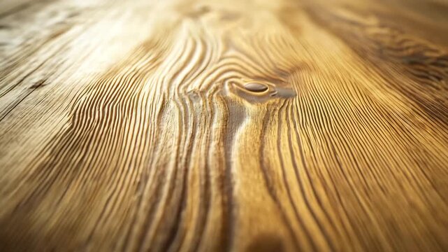 A wooden floor with a grain pattern. The grain is visible in the wood. The floor is brown in color. A high-resolution close-up of natural wood texture