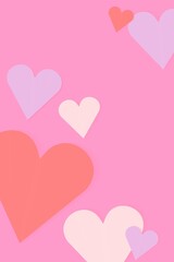 Colorful hearts background valentine's image design