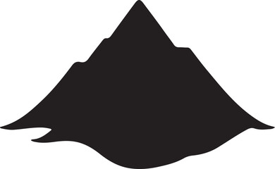 A mountain  shapes and courier typography