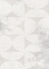 Abstract pattern of overlapping circles on a marble-like textured background