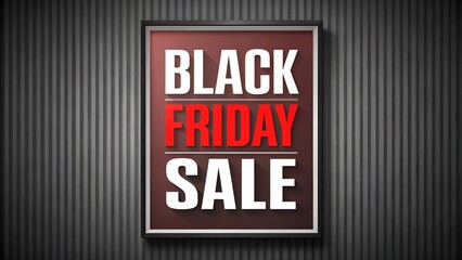 Black friday sale framed text on textured background