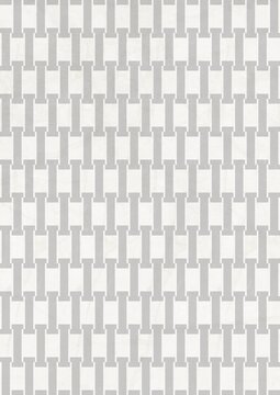 Geometric woven pattern with interlocking rectangular shapes in grayscale