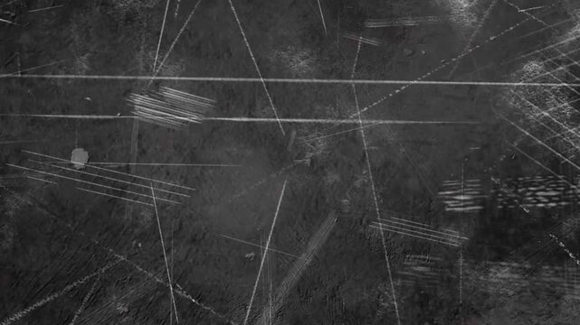 Dark Grayscale Surface with Scratches and Lines abstract