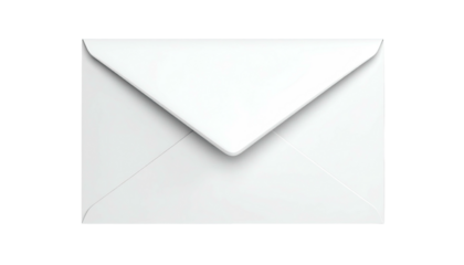 Crisp, white envelope in a clean studio shot against a stark black background