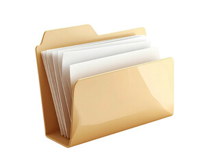 Beige folder icon with stacked white papers (1)