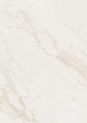 Close-up view of a white marble surface with natural veining patterns