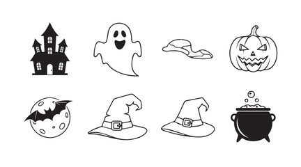 set of halloween icons