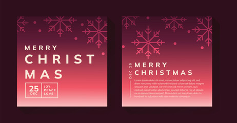 Merry Christmas Greeting Cards Template