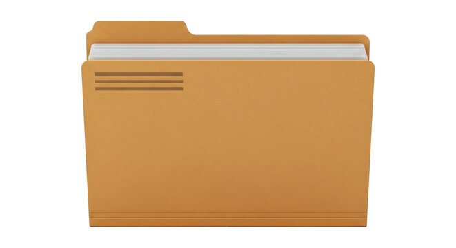 Isolated Manilla Folder Document File, Office Papers Information Illustration Vector Icon