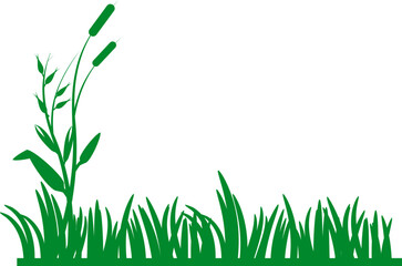 Simple Green Grass Border