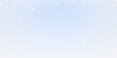 Snowflakes falling on blue background winter overlay PNG with transparent snow effect for seasonal designs
