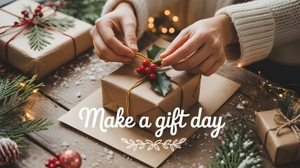Celebrate Make a Gift Day with creative handmade gifts, DIY crafts, thoughtful surprises, and personalized presents that spread love, joy, and kindness this holiday season.