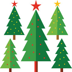 christmas tree vector illustration