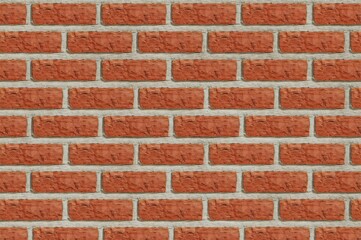 Fototapeta premium Detailed close-up of vintage red brick surface background for architectural design and decoration.
