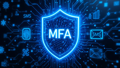 Multi-Factor Authentication (MFA) Technology for Enhanced Cybersecurity, Strong User Identity Verification, Encrypted Access Control, and Secure Digital Authentication Across Applications, Devices