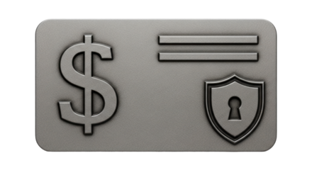 Isolated secure payment card design illustration. Bank transaction security symbol concept