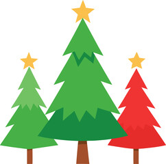 christmas tree vector illustration