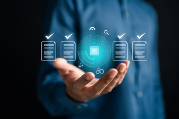 AI technology automates document verification for accuracy and compliance.