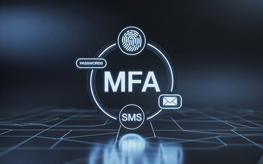 Multi-Factor Authentication (MFA) Technology for Enhanced Cybersecurity, Strong User Identity Verification, Encrypted Access Control, and Secure Digital Authentication Across Applications, Devices