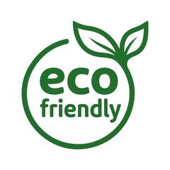 eco circle leaf green icon