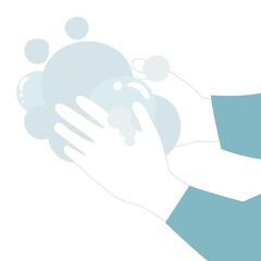 Hand washing with soap and water anti Coronavirus transparent png