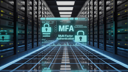 Multi-Factor Authentication (MFA) Technology for Enhanced Cybersecurity, Strong User Identity Verification, Encrypted Access Control, and Secure Digital Authentication Across Applications, Devices
