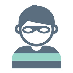 Burglar icon png, transparent background