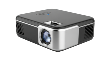 Mini projector for home entertainment isolated PNG with Transparent Background