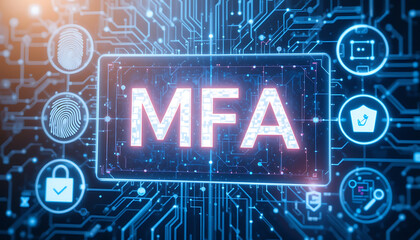 Multi-Factor Authentication (MFA) Technology for Enhanced Cybersecurity, Strong User Identity Verification, Encrypted Access Control, and Secure Digital Authentication Across Applications, Devices
