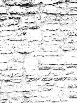 Heavy abstract grunge black and white distressed texture brick stone industrial overlay background