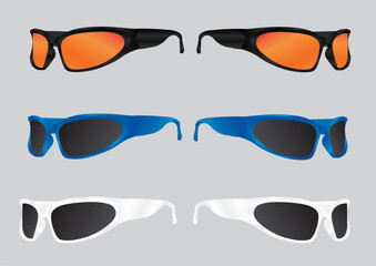 Glasses sport mockup