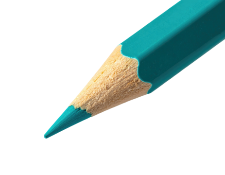 Close-up of a teal colored pencil point (1)