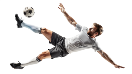soccer player kicking ball