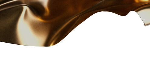 Luxurious golden fabric waves. Perfect for elegant designs, backgrounds, and presentations.
