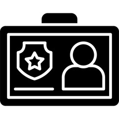 Police Id Card Icon