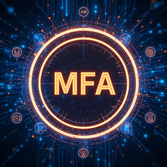 Multi-Factor Authentication (MFA) Technology for Enhanced Cybersecurity, Strong User Identity Verification, Encrypted Access Control, and Secure Digital Authentication Across Applications, Devices